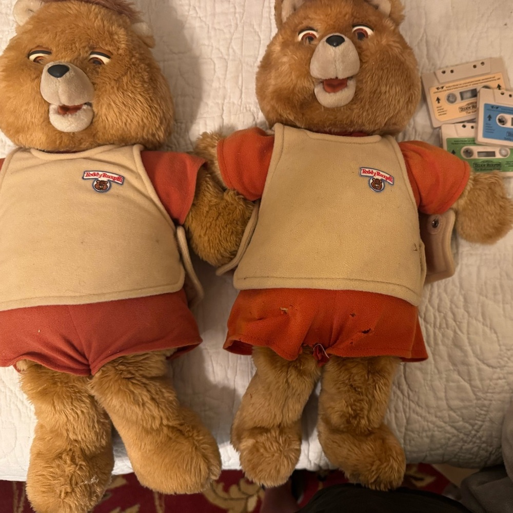 Vintage Teddy Ruxpin Bears with Tapes